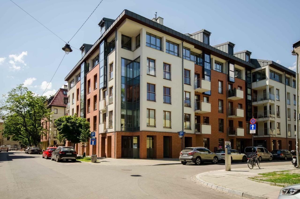 Central Kazimierz Apartment With Balcony Krakau Buitenkant foto